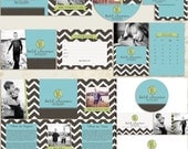 Bold Chevron Premade Photography Marketing Set Templates