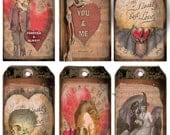Gothic Tags instant digital download