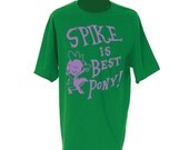 Brony "Spike is Best Pony" MLP-FIM, hand-printed t-shirt