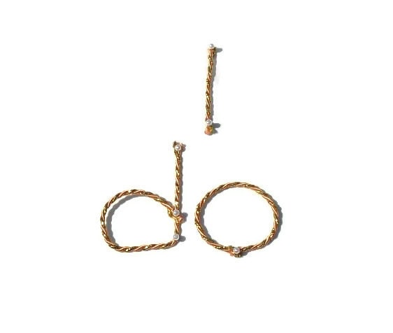 Peach and Gold rope...1/8" X 10 yards
