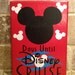 Mickey Disney Cruise Vacation Chalkboard Countdown Calendar READY TO SHIP