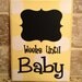 Yellow Baby Polka Dot Chalkboard Countdown Calendar (Made to Order)