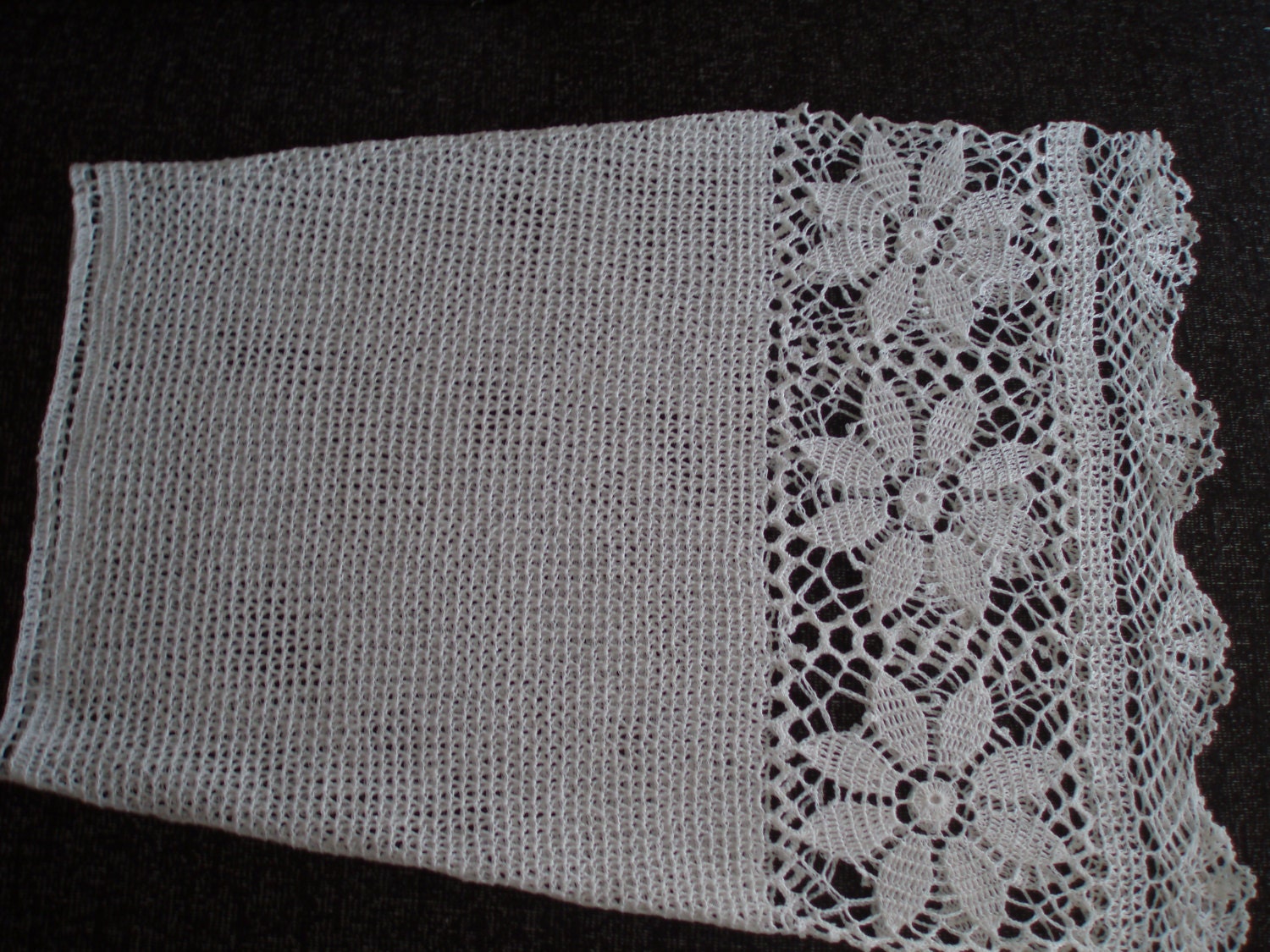Handmade crochet long maxi natural white lace linen eco girls womens summer beach boho hippie wedding skirt