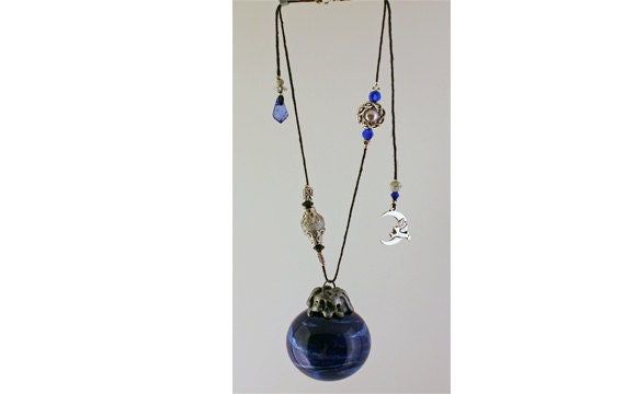 Moon Rabbit Wish Ball, Witch Ball, Suncatcher, Friendship Ball, Faerie Fairy Ball