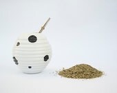 Mate Mug - Ceramic Yerba Mate Mug with Black Dots