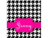 SPRING SALE iPad 2, 3, 4 Leather case cover Personalized Custom Houndstooth