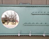 Sea Foam Letterpress Jewelry Organizer/Vanity