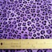 Purple Cheetah Print Fabric by VIP Cranston.- animal print