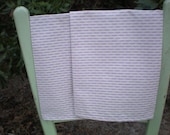 Lavender and cream striped tea towels