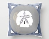 NEW Home Decor Beach Watercolor Art Pillow Cover Seaside Specimen No.2