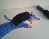 SALE-SALE-SALEOriginal Design Cute Armadillos  gloves,long fingerless gloves, costume,  spring,easter, boy, girl