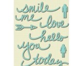 Smile Wise Word Stickers 4 Sheets from Jillibean Soup