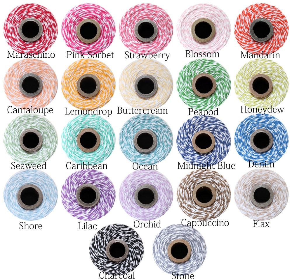 11 Colors of Bakers Twine from the Twinery on Wooden Spools