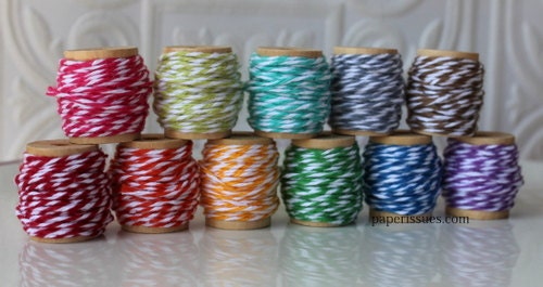 11 Colors of Bakers Twine from the Twinery on Wooden Spools
