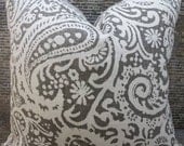 Designer Pillow Cover - 18 x18 - Echo Linen Arta Ash