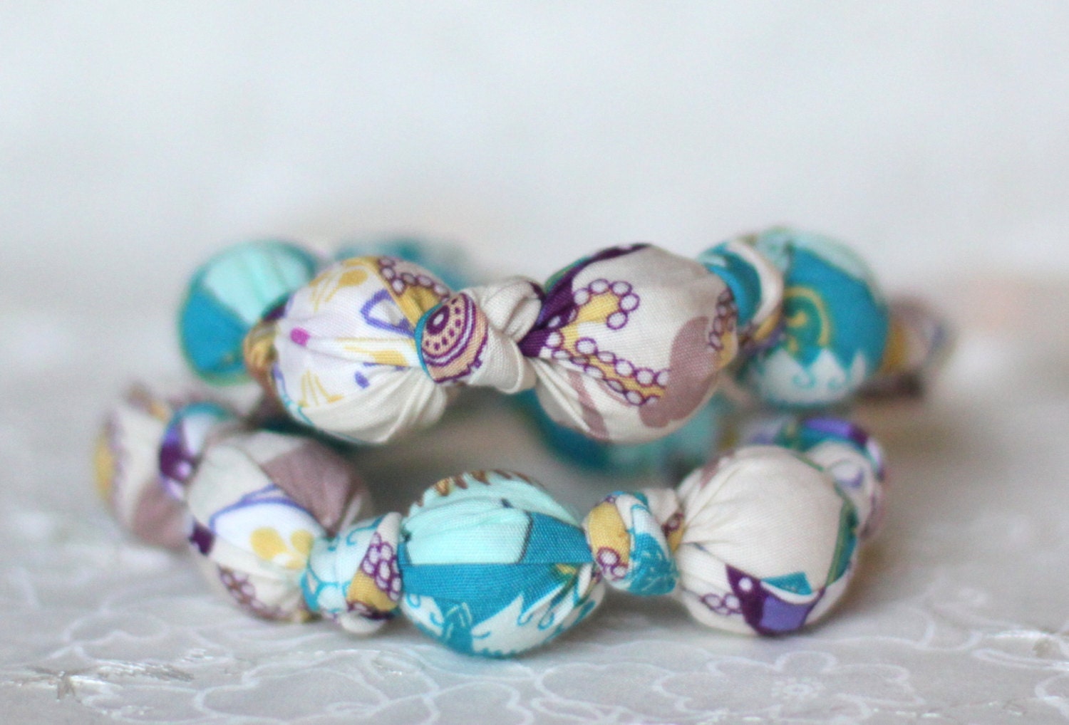 Teething Necklace, Breastfeeding Nursing Necklace, Babywearing/Fabric Necklace, Baby Teether
