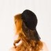 1940s vintage hat / cocktail hat / Merry Widow