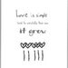 Black and White Illustration LOVE Print Love Typography Couple Wedding Shower