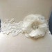 Bridal Sash, Ivory Bridal Sash, Lace Bridal Sash, Floral Bridal Sash, Beaded Bridal Sash, Bridal Belt