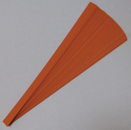 Lucky Stars Paper Strips (100): Pumpkin Orange