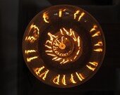 Found Metal Artifact Accent Lamp Number 101