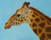 Reticulated Giraffe, Samburu oil painting