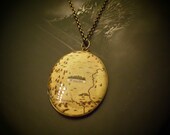 Map Of Westeros The North Winterfell A Song Of Ice And Fire Game Of Thrones HBO ASOIAFInspired Brass Pendant Necklace