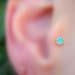 Tragus/Nose Ring/Cartilage Earring 14K Yellow Gold Filled Opal Stud