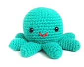 Hector the Octopus - Cute Amigurumi Crocheted Stuffed Animal Plush - Custom Color Option