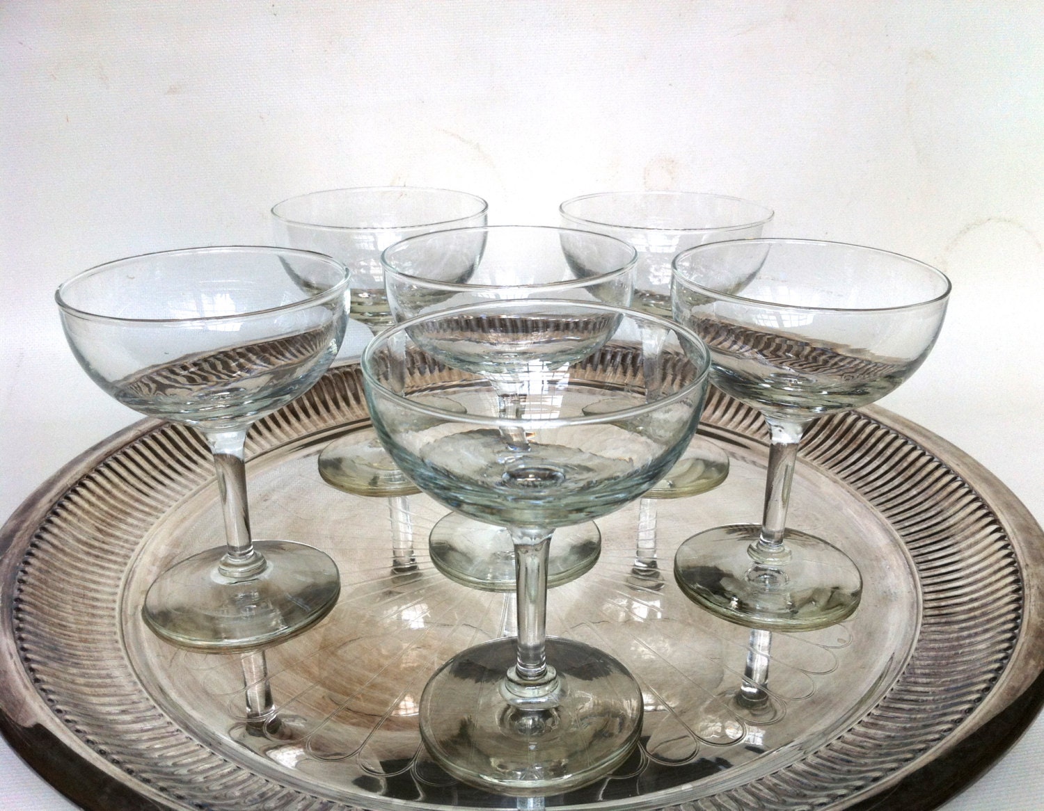 6 Champagne Saucers - Coupe Saucer