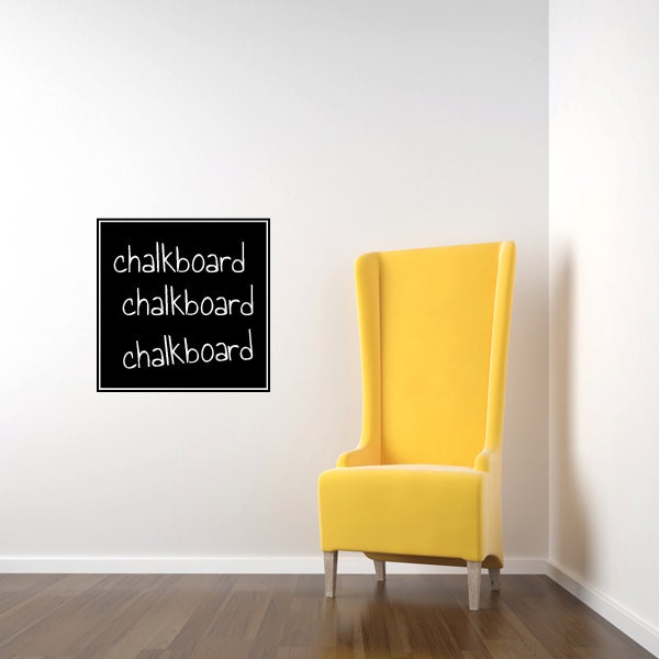 Square Chalkboard Wall Decal