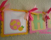 Pink Lemonade Birthday Banner