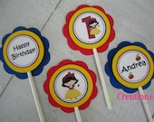 Snow White Cupcake Toppers - set of 12