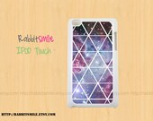 Nebula Fox Fur iPod touch 4th / 5th Generation Case, Space Cover / Triangle Geometric Galaxy iPod touch 4g / 5g Case / iPod 4 / 5 cover