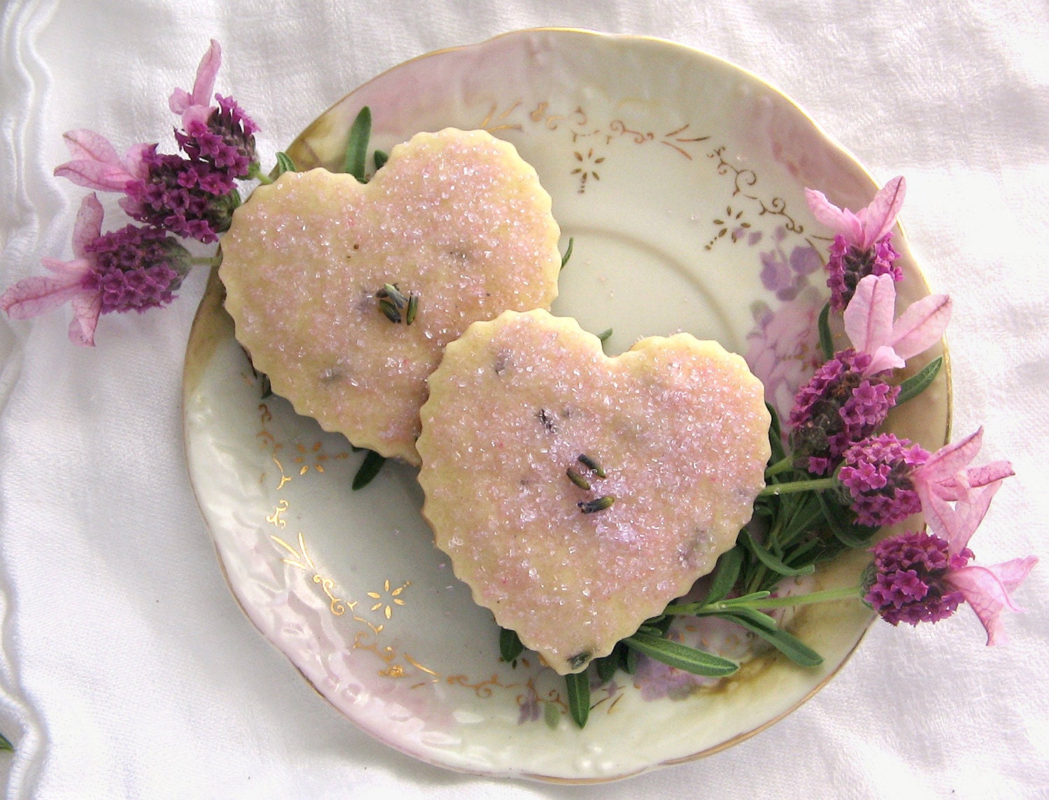 Lavender Shortbread Cookies 1 Dozen