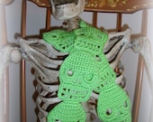 Neon Green Skull Scarf