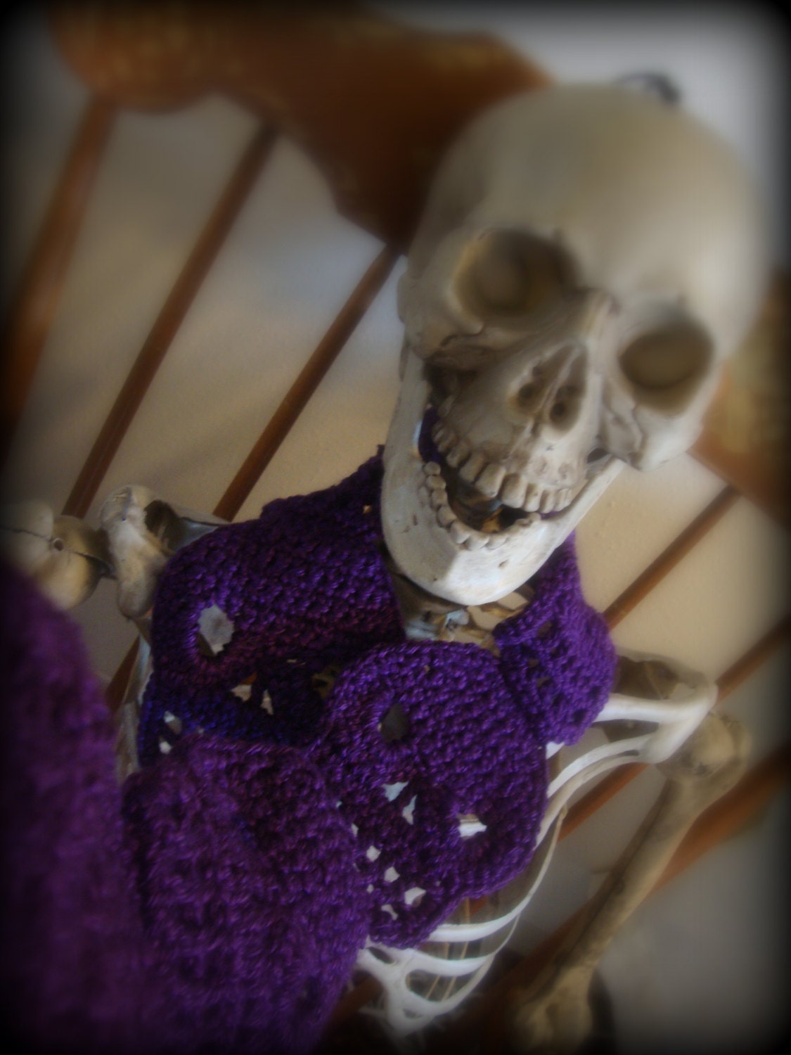 Purple Skull Scarf