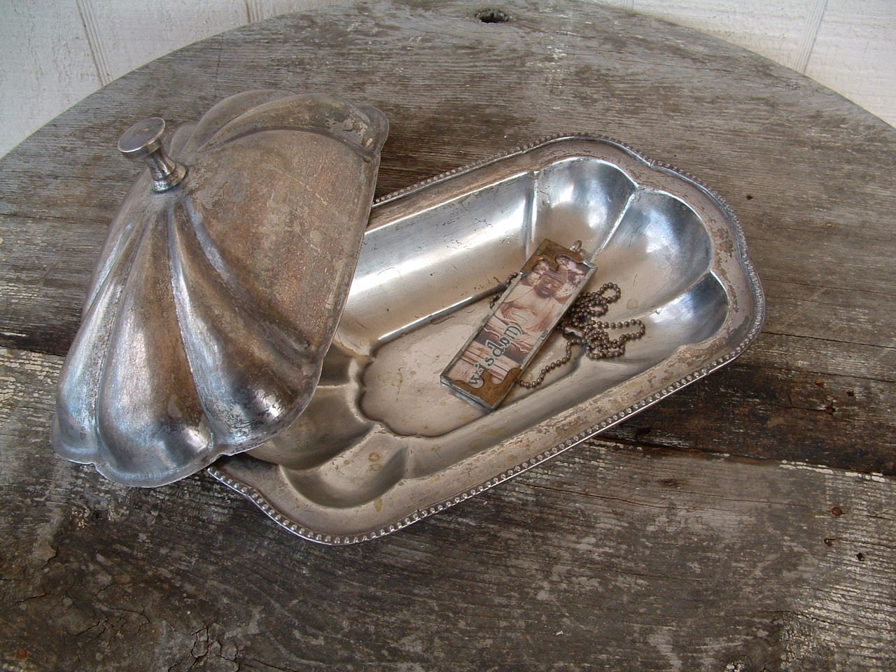 Silverplate Covered Dish, No Marks - Vintage