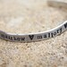 Hand Stamped Jewelry - personalized cuff bracelet - customized jewelry  Personalized jewelry - SaLe