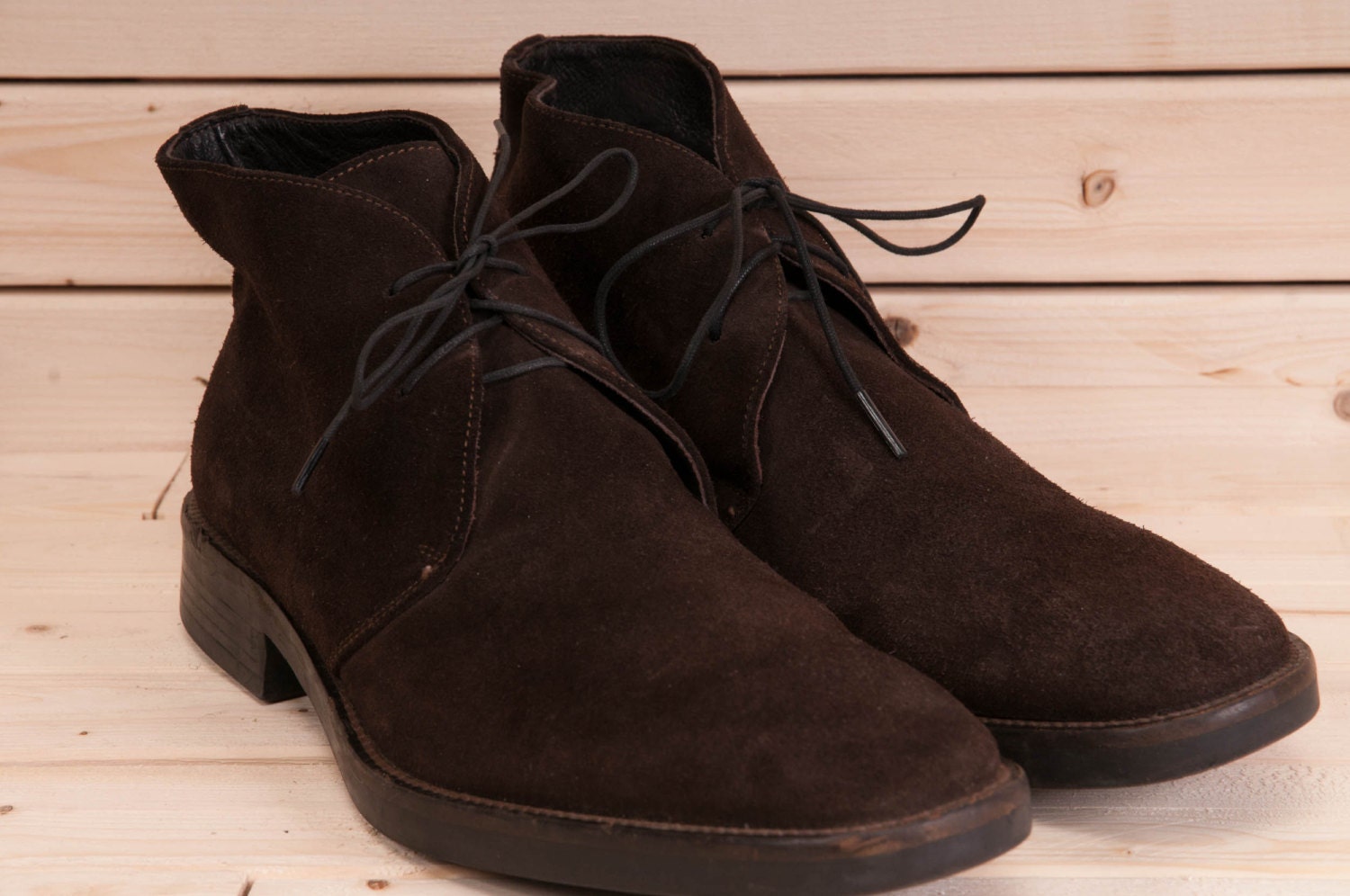 Vintage made in Italy brown suede Lazzeri desert boot size 11