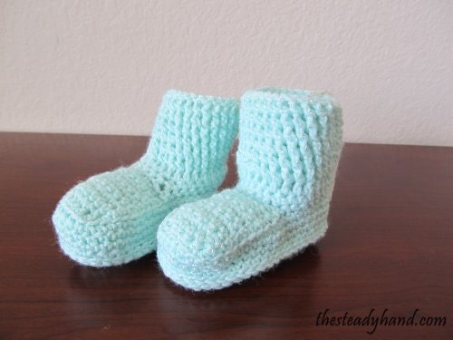 Green Mint Baby Booties (0 to 6 months) I9