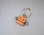 Copper Robot Key Chain, Functional Art