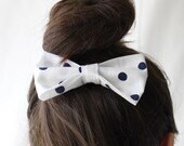 Big Bow Polka Dot Hair Bow -HairClip