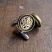 Mechanical Cufflinks "Model Twenty-Eight" Mancessories Soldered Clockwork Watch Gear Cuff Links Silver Tone Industrial A Mechanical Mind