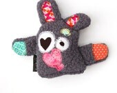 Medium Durable Plush Dog Toy with Secret Heart Fortune & Squeaker - Monkey Love by Fugly Friends