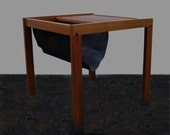 Vintage Danish Modern Magazine Rack End Table BL Mobler DENMARK 1960s 60s
