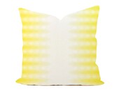 Cotton Pillow Cover - Yellow Haze Ombre, 18" x 18"  Artwork, Illustration, Geometric, Modern, Illustration