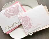 Ruffled Romance - Lace Wedding Thank You Cards, Gray, Blush & Gold - Purchase to Start the Ordering Process