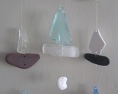 SIMPLE BEACH GLASS Mobile Sea Glass Mobile Sun Catcher Cottage Decor