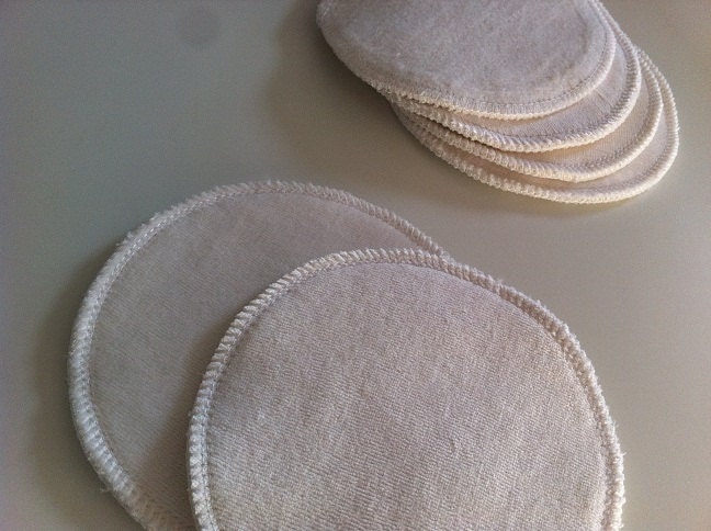 3 PACK - Organic Hemp Cotton Fleece and Organic Bamboo Velour  - Nursing Pads